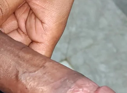 Indian Desi Boy Playing Big Cock in Bathroom