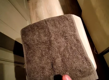 Small Penis Comes on Bar Stool in Condom