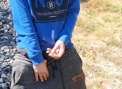 I Am Cumming on Railway Tracks