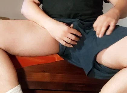 Dirtyjunkbro Turned on, Hot Dirty Socks Play and Cum.