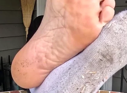 I Show off My Dirty Socks and Feet