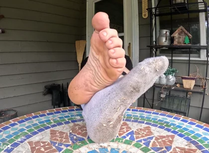 I Show off My Dirty Socks and Feet