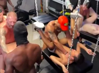 16 Men Gang Orgy