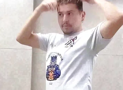 I Almost Got Caught by the Security Guard Exposing Myself in the Public Restroom.