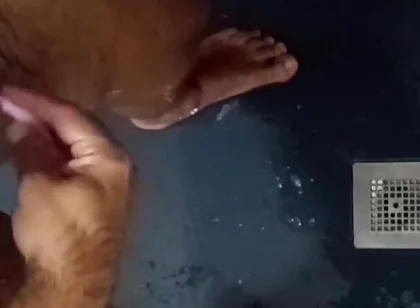 Shaving Balls and Masturbating