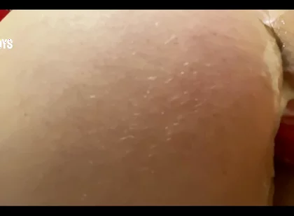 Big Dildo Sliding up My Fat Ass