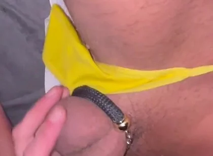 Jerking off Cock in Panties