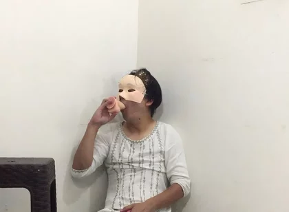 Femboy Sissy Deepthroats a Dildo, Plays with Their Nipples and Does a Cumshot