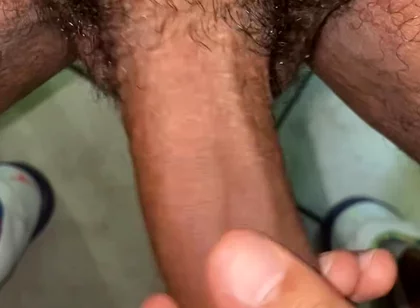 Handjob while using bel air jordans