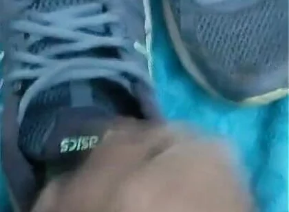Fuck and Cum in Asics of My Wife