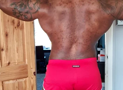 Red Shorts Big