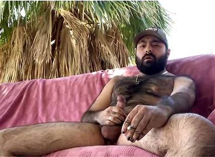 Pup Major Smoking And Jerking Off In Public