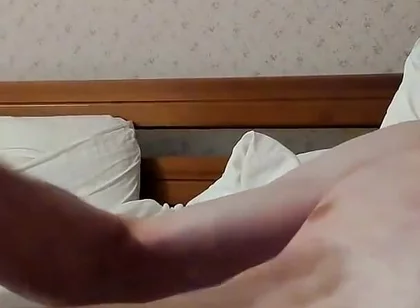 It's my first time cumming, so my whole belly is covered in cum