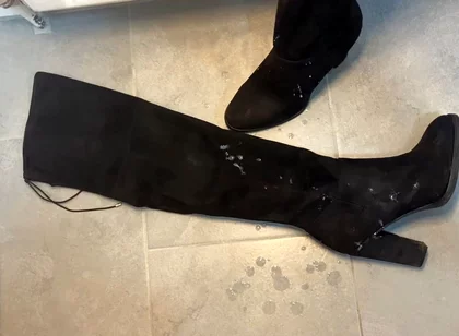 Cum on Step Moms High Heels