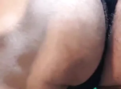 Black Thong Try on