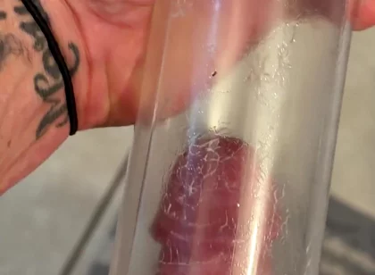 Pumping up Penis
