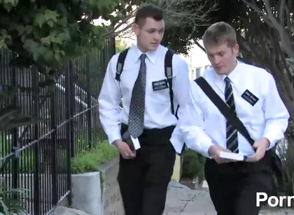 Mormon Sucks Cock For The First Time