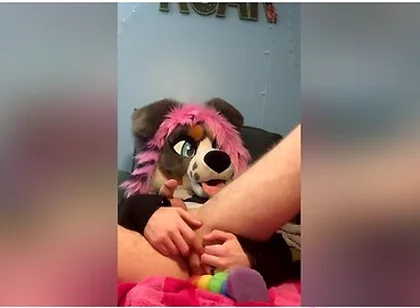 Furry Fucks His Tight Ass Until He