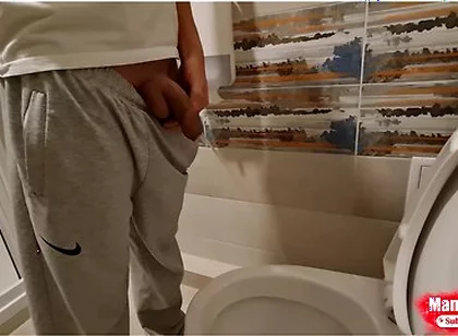 Young Gay Long Pissing At Home