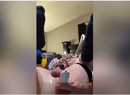 Max Playing With Thrusting Dildo