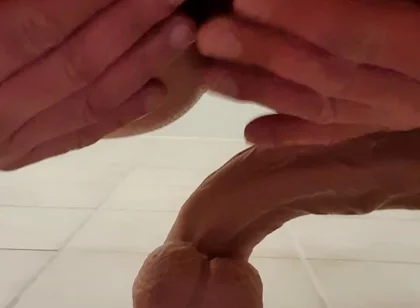 How Does He Fit This Huge Vibrator in His Ass
