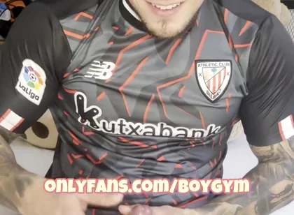 Football Player No Hands Cum