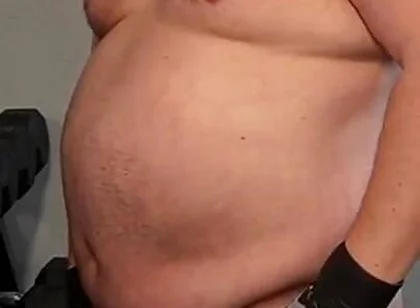 Muscle Chub Bear Working Out