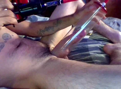 Spit on My Sexy Pumped Cock