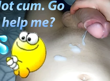 Hot and Passionate Jerking off, a Lot of Sperm. He Finished Sweetly and with Moans