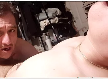 Latino Stepdad Helps His Disabled Boy Cum