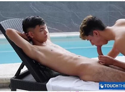 Ricky Montes Blows Slim Rich Huge Dick After Steamy Massage