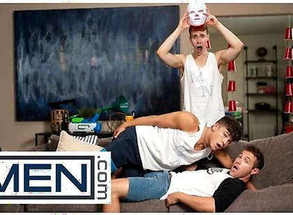 Men - Adam Awbride Bends On His Knees And Takes Kyle And Drake Von Hot Loads On His Face