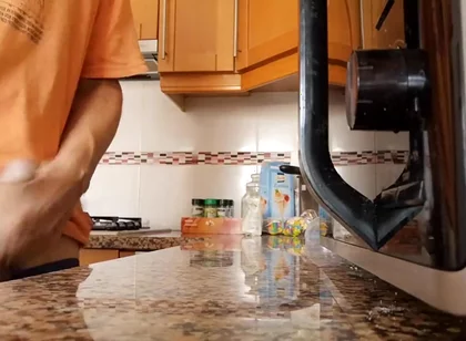Watch Me Cum on the Kitchen Counter