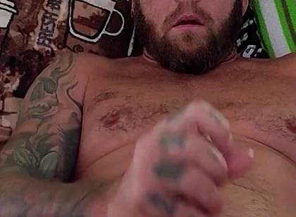 Bear Daddy Taking Care of Himself While You Watch