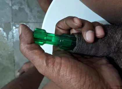 Playing with My Penis with Screwdriver