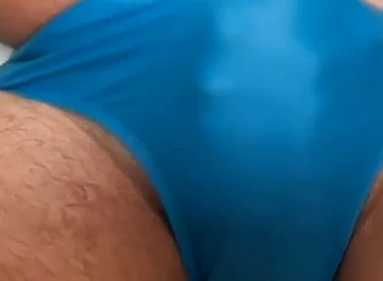 Blue Budgy Smugglers Speedo Cum