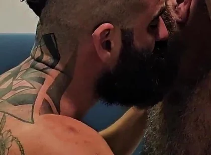 Master's Cock Fucks Juicy Hairy Hole. Bearded Master Fucks Robhairy