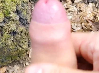 Outdoor Piss, Wank and Cum