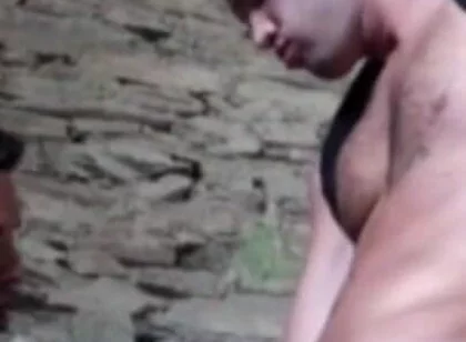 Straight fucked by Latino in exhib