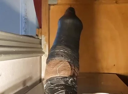 Dildo Diameters 10cm in Dilated Ass