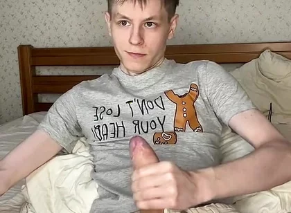 Three Days Abstinence Ends in Twink Bed Flooding
