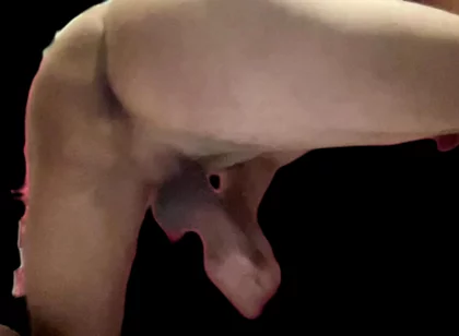 Masturbating with His Back Turned.